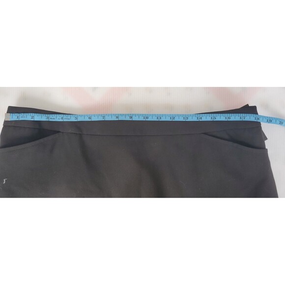 Womens Black Pencil Skirt Josephine Essentials Size 14 Knee Length Back Slit NWT - Picture 11 of 12